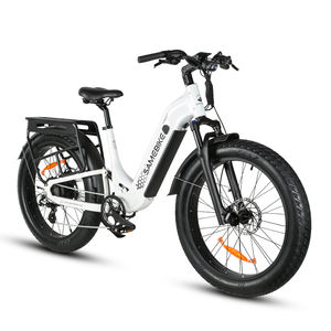 Vélo de montagne électrique SAMEBIKE CREST 4.0 à pneus larges, acier haute teneur en carbone, 8 vitesses, disponible en dropshipping (stock USA) - Product Image 1