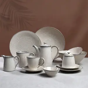 PITO Horeca Homeware Porzellan hersteller Restaurant Teller Geschirr Esstisch Set Geschirr Set Luxus Geschirr Keramik