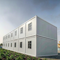 Maison mobile 20 pieds, appartement démontable à deux étages, maison conteneur en acier préfabriquée, maison modulaire portable, panneau sandwich