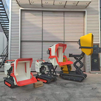 Garden Farm Track Hebe funktion Mini Dumper 1,2 Tonnen kleiner Crawler Dumper 1200KG Mini Dumper