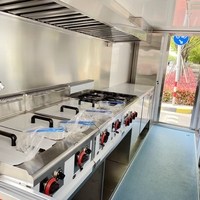 Chariots et remorques alimentaires pour poulet frit à prix de gros, 4m, fabricant, voiture de restaurant mobile, restaurant de fruits