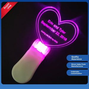 Bâtons lumineux ronds DMX LED personnalisables avec logo, télécommande, pour concerts, fans, tasses à café, lumières flash acryliques graphiques, vente en gros - Product Image 3