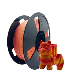 JINCCAI OEM Brand High Quality Matte Multi-Color PLA Silk Dual Color 1.75mm 1kg Custom Color <b>Plastic</b> <b>Rods</b> 3D Printer Filament CE - Product Image 1