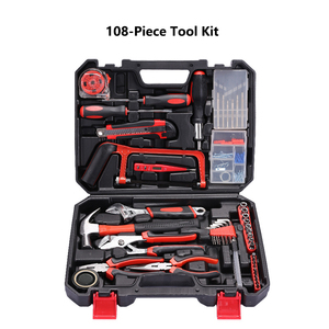 Kit d'outils d'urgence automobile 108 pièces avec clé et pince, ensemble d'outils d'assistance routière tout-en-un pour l'entretien des véhicules - Product Image 1