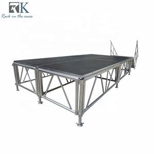 Système de scène portable en alliage d'aluminium réglable de 2 m de hauteur pour événements en plein air, structure modulaire, installation rapide - Product Image 1