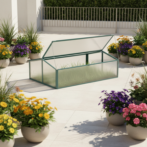 <span class=keywords><strong>Mini</strong></span> <span class=keywords><strong>Invernadero</strong></span> de Aluminio Ecológico, Fácil de Montar, Ligero, para Jardín Pequeño y Patio - Product Image 1