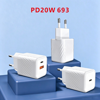 Chargeur de bureau pour smartphone 12W QC 18W PD 20W 25W, personnalisation OEM ODM, compatible avec tous les modèles, vente en gros