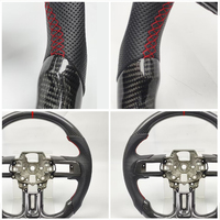 Accessoires de voiture en gros, volant en fibre de carbone véritable pour Ford Mustang 2015-2017