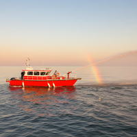 Bateau de lutte contre les incendies en aluminium Dookyu 13m, certifié CE, bateau de sauvetage à grande vitesse pour les services maritimes et fluviaux, vente directe d'usine
