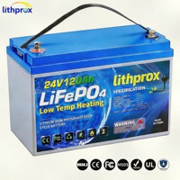 Baterai Industri LFP 24V 120AH Heavy Duty LiFePO4 untuk Peralatan Dermaga Pemuatan, Bersertifikasi RoHS CE UN38.3 FCC, Solusi OEM ODM