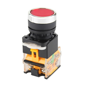 22mm push-button <b>switch</b> LA38-11BN start/stop self-reset self-locking round flat head jog <b>power</b> <b>switch</b> - Product Image 2