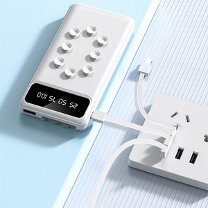 Baterías Externas con Cable Integrado, Carga Rápida de 10W, Pantalla Digital, 10000 mAh, Alta Capacidad, Personalizables - Product Image 4