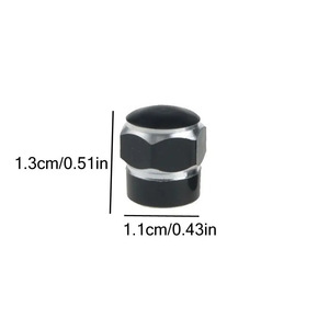 Capuchon de valve en alliage d'aluminium, grand hexagonal rouge, pour pneu de voiture, anti-fuite - Product Image 3