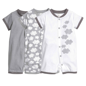 Combinaison-pyjama à manches courtes pour bébés et enfants, vêtements d'été bio - Product Image 1