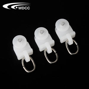 Curtain Glider Hooks Track Rail Runner Curtain Mute Wheel Rollers Hook Ball Pulley - Product Image 1