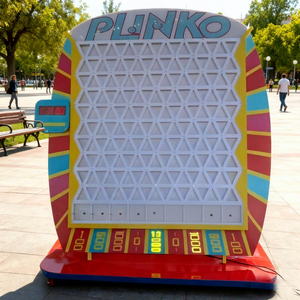Máquina de Juego de Lotería Interactiva Personalizable de Carnaval con Luz LED, Tablero de <span class=keywords><strong>Plinko</strong></span>, Caja de Lotería, Accesorios Divertidos - Product Image 1