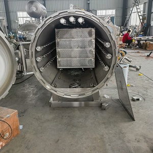 Autoclave horizontal direct d'usine pour bouteille en plastique utilisée pour les conserves/<span class=keywords><strong>bocaux</strong></span> en verre - Product Image 2