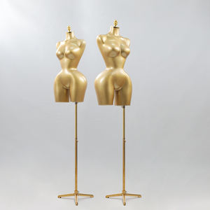 BBL女性カービーマネキンブラジル女の子ドレスフォームサイズ大きなヒップバストハーフボディ女性ゴールデンマネキン女性胴体 - Product Image 2