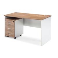 Bureau d'étude en bois simple avec rangement pour bureau à domicile, fournisseur Shenyang