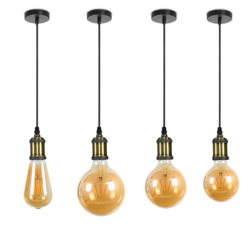 2W 4W 6W 8W E14 E27 Kit A60 G80 Clear Glass Candle Home Lighting Energy Saving Tungsten Lamp Led Filament Bulb Edison Bulb