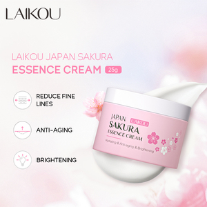 Crème d'essence faciale Laikou Japan <span class=keywords><strong>Sakura</strong></span> 25g, crème d'essence transparente, crème pour le corps à l'extrait d'escargot, crème d'essence anti-âge pour le visage à la cerise - Product Image 3