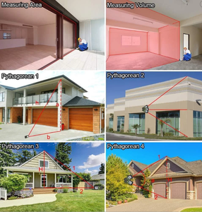 <span class=keywords><strong>HUEPAR</strong></span>-<span class=keywords><strong>Medidor</strong></span> de distancia láser LM50A LM100A LM120A con batería de iones de litio recargable, Sensor de ángulo eléctrico, modos de medición múltiple - Product Image 6