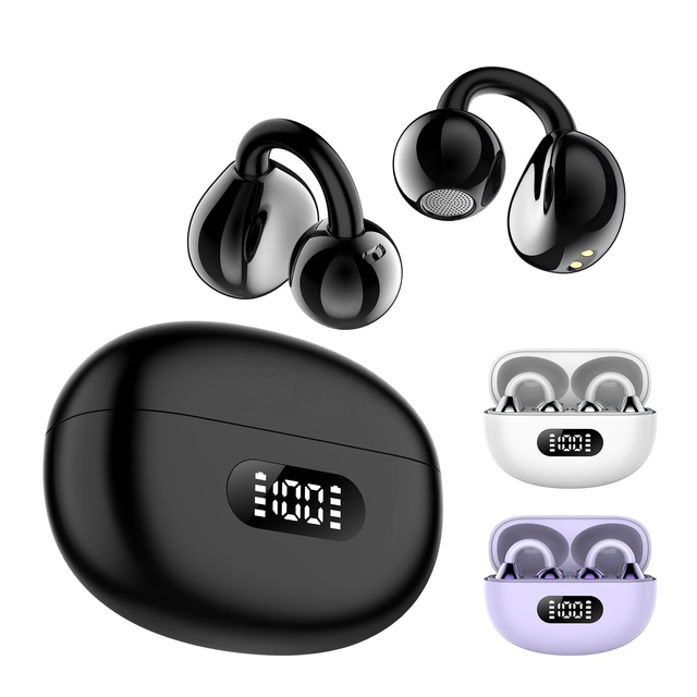 High Quality G8 Wireless Earbuds Intelligent Touch Real-Time Power Display Screen Ear Clip Design LED Digital Battery Indicator