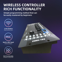 Console DMX512 sans fil en promotion 2026, contrôleur d'éclairage de scène DJ DMX sans fil avec 192 canaux