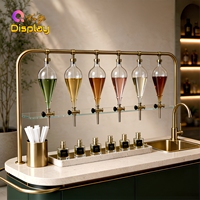 Station de dégustation de parfums haut de gamme et écologique, bar à parfums, surface en marbre, design mobile, stand de vente de luxe pour centre commercial, salle d'exposition, avec éclairage LED