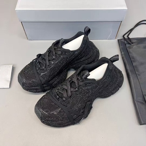 Summer luxury trend oversized men's <b>shoes</b> - black thick-soled, breathable, casual <b>shoes</b>, fashionable walking <b>shoes</b> - Product Image 1