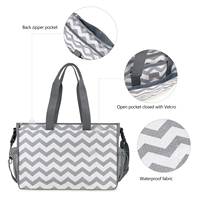 Sac de Rangement Portable Multifonctionnel pour Poussette de Voyage en Plein Air, Sac à Bandoulière Imperméable en Polyester pour Maman