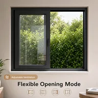 Ventana Corredera de Aluminio con Rotura de Puente Térmico, Doble Vidrio Templado Aislante, Eficiente Energéticamente para la Construcción de Viviendas Residenciales