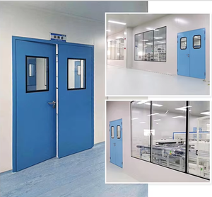 Porta di purificazione in acciaio medicale personalizzata produttore professionale ospedale camere bianche <span class=keywords><strong>porte</strong></span> per progetti ospedalieri - Product Image 5