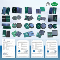 Mini 110X55mm dikdörtgen LED ışık güneş paneli bataryası şarj güç bankası 7.5V Epoxy epoksi ürün kategorisi