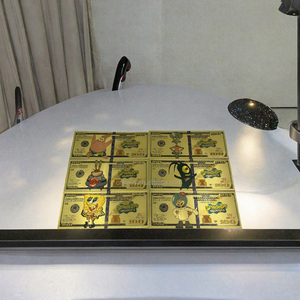 Özel karikatür Anime SpongeBob 24K altın folyo kaplama Metal banknot USD 100 dayanıklı ve lüks - Product Image 2