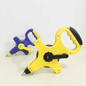 Suplai langsung dari pabrik pita pengukur baja portabel dengan rangka pegangan plastik 30 meter sistem pengukuran metrik 50 meter - Product Image 4