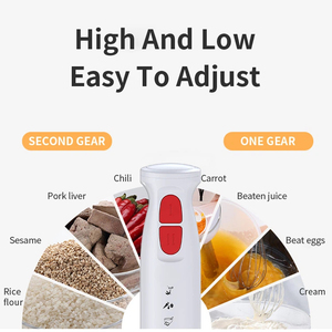 Mixeur Plongeant Électrique 300W <span class=keywords><strong>Pas</strong></span> <span class=keywords><strong>Cher</strong></span> en Plastique, Léger et Portable, 2 Vitesses <span class=keywords><strong>pour</strong></span> Purée de Bébé - Product Image 3
