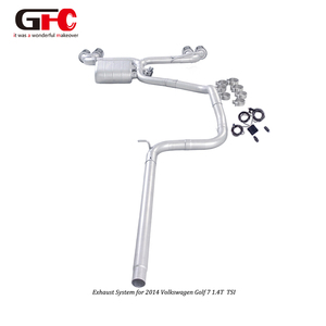 Système d'échappement à soupapes non indépendantes pour Volkswagen <span class=keywords><strong>Golf</strong></span> <span class=keywords><strong>7</strong></span> MK7 1.4T 1.6L, remplacement OEM du silencieux d'échappement - Product Image 2