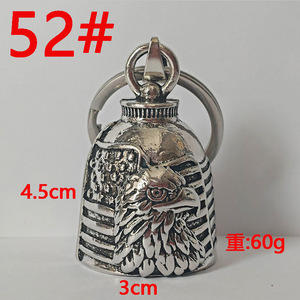 Porte-clés mousqueton en alliage de zinc fait main, motif ailes d'ange, pendentif religieux en métal, forme irrégulière, impression en relief - Product Image 1