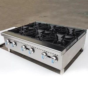 Equipo de Cocina Comercial de Buena Calidad, Estufa de Gas de 6 Quemadores para Restaurante - Product Image 1