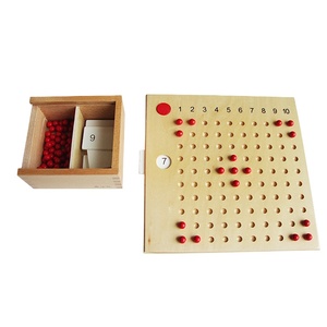 Tablero de multiplicación y división Montessori para niños, ayuda para enseñanza de matemáticas - Product Image 1