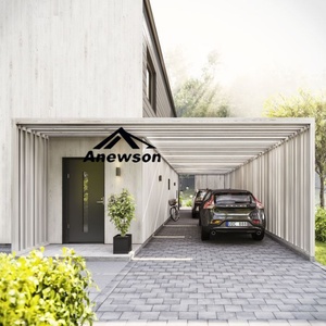 Vente en gros d'usine de parking extérieur de qualité, étanche et bon marché pour la maison, gazebo, toiture de garage, abri d'auto en acier et aluminium - Product Image 2
