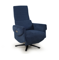 Fauteuil inclinable électrique pivotant en tissu de lin, canapé simple avec poche latérale pour salon, chambre à coucher, meubles de maison