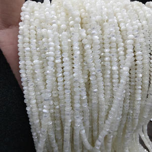 ลูกปัดธรรมชาติขนาด2*4มม. เครื่องประดับเปลือกหอยมุกสำหรับทำเครื่องประดับ DIY - Product Image 1