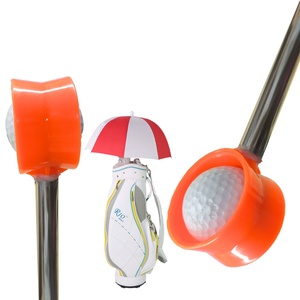 Windproof Golf Bag <b>Umbrella</b> with Golf Ball Retriever Telescopic for Water and Customizable Rain Shield - Product Image 1