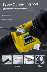 Linterna Táctica Telescópica Integrada con Zoom Remoto, de Aleación de Aluminio, Recargable por USB, Resistente al Agua IP65, Más de <span class=keywords><strong>5000</strong></span> Lúmenes - Product Image 6