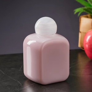 Nueva Botella PET Transparente Cuadrada Plana <span class=keywords><strong>de</strong></span> 420 ml para Té con Leche y Jugos, Envase Desechable para Bebidas <span class=keywords><strong>de</strong></span> Grado Alimenticio con Logotipo Personalizado - Product Image 3
