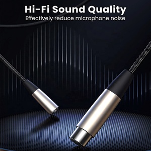 Xput 1 2 3 <span class=keywords><strong>5</strong></span> 10 15 20 <span class=keywords><strong>25</strong></span> 30 50 100 mét nylon bện chuyên nghiệp OFC 3 pin nam nữ XLR microphone Dây cáp Nhà cung cấp - Product Image 4