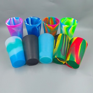 Vaso para beber, vaso para bebidas de jugo, vaso de silicona transparente, vasos para latas de cerveza con tapas y pajitas para fiesta de bar - Product Image 5