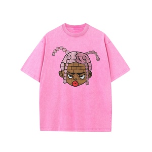 เสื้อยืดแบบสวมหัวผ้าฝ้ายแท้รุ่นเฮฟวี่เวทสำหรับผู้ชายผู้หญิงโอเวอร์ไซส์พิมพ์ลายศิลปะหัวใหญ่ออกแบบได้ตามต้องการ - Product Image 5